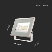 Imagine Reflector LED SMD 10W 4000K IP65 Alb, cip Samsung SKU-428