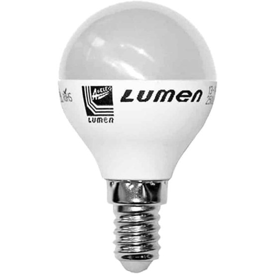 Imagine Bec Power LED Sferic E14 6W Mat Alb Rece 6200K 230V - Lumen