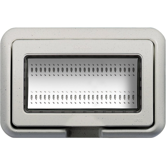 Imagine Rama ornament cu suport inclus IP55 modular 4M alb Bticino Living Light 24604N