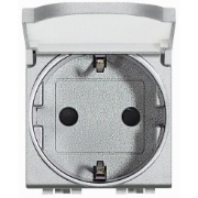 Imagine Priza SCHUKO 2P+T cu capac NT 4141PW
