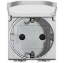 Imagine Priza SCHUKO 2P+T cu capac NT 4141PW