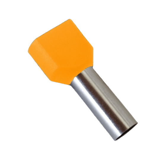 Imagine Pini dubli portocalii pentru cablu 2x4mm