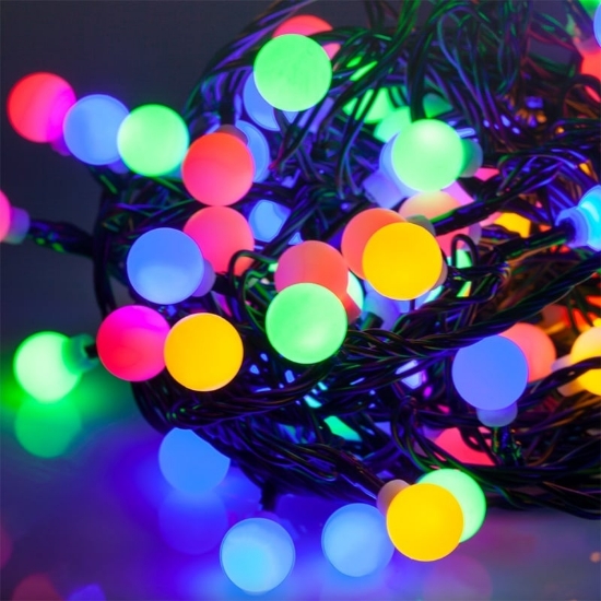 Imagine Șir iluminat festiv IP44 RGB 10M