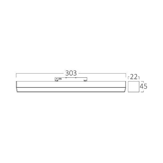 Imagine Corp LINEER LED pentru șină magnetică 10W 950lm 3000K Negru BR-BD60-00301