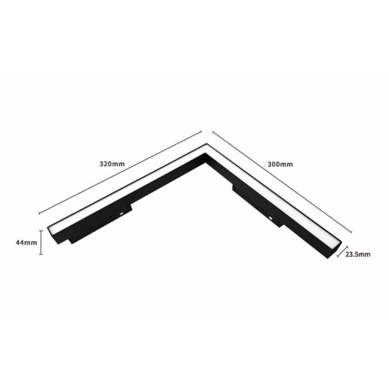 Imagine Proiector LED pe șină magnetică 90 grade 24W II3327