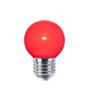 Imagine Bec LED 1W G45 E27 Roșu Braytron