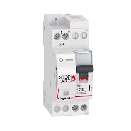 Imagine Intrerupator automat AFDD Legrand DX3 Stop Arc 1P+NR C10 6kA 10A 415929