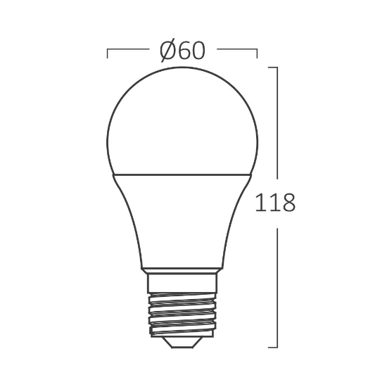 Imagine Bec LED Braytron E27 A65 13W 6500K