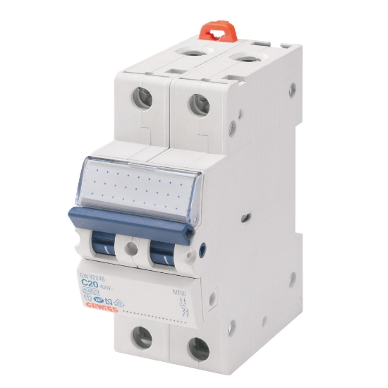 Imagine Siguranță automată Gewiss 2P 20A 4.5kA GW92149