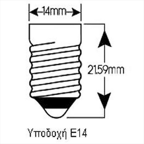Imagine Bec LED V-TAC cu cip Samsung, formă lumânare, E14, 7W, lumină caldă