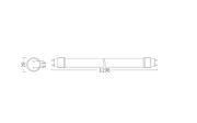Imagine Tub LED 1200mm 18W 1800lm 6500K T8 Alb 2Cap BR-BA52-01283