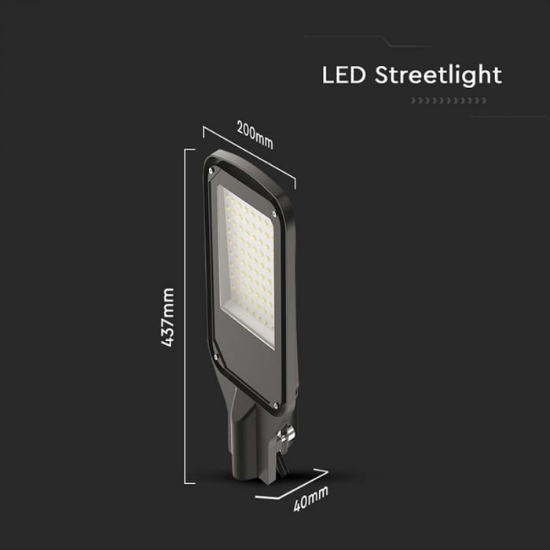Imagine Corp de iluminat stradal LED 100W negru 6500K