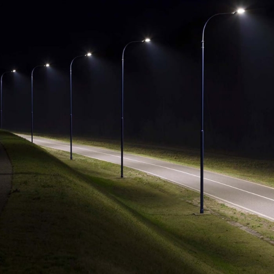 Imagine Corp de iluminat stradal LED 100W negru 6500K