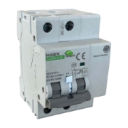 Imagine Întrerupător automat RCBO cu detecție a arcului electric (AFDD), electronic, 3 module, Icn=6kA, 2 poli, C10 A, 30mA 113637