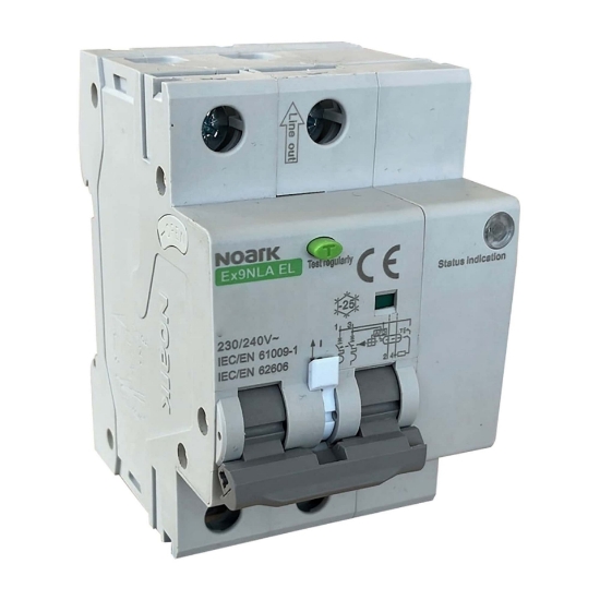 Imagine Întrerupător automat RCBO cu detecție a arcului electric (AFDD), electronic, 3 module, Icn=6kA, 2 poli, C10 A, 30mA 113637