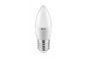 Imagine Bec LED lumânare GTV E27 6W 470lm 160° lumină caldă 3000K
