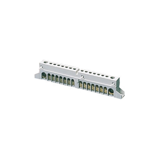 Imagine Bara de nul și împământare (3x25)+(10x10), Gewiss GW40402, tip bipolar, 125A GW40402