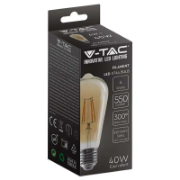 Imagine Bec LED ST64 E27 6W cu filament 2200K model Edison