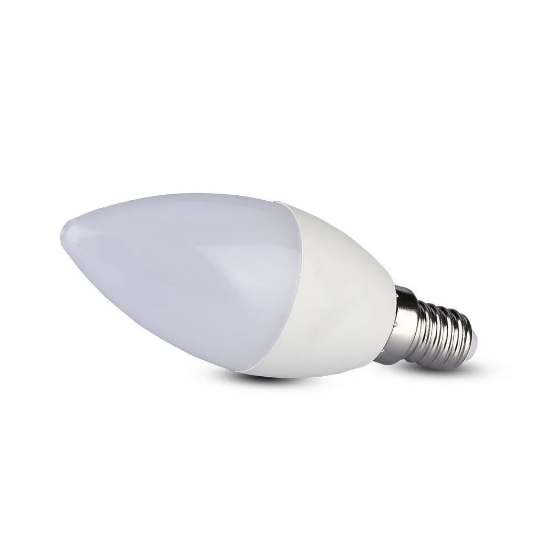 Imagine Bec LED V-TAC 5.5W E14 Lumanare Alb Rece 6400K