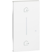 Imagine Cover Bticino Living Now simbol Entra & Esci wireless - alb