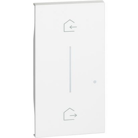 Imagine Cover Bticino Living Now simbol Entra & Esci wireless - alb