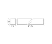 Imagine Corp de iluminat liniar LED 45W 6000K 3700LM IP65