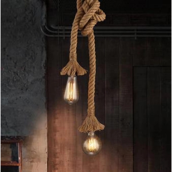 Imagine Pendul Rustic Dublu E27