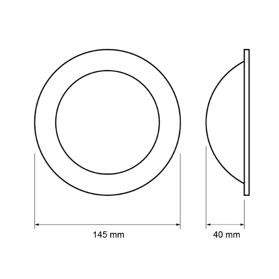 Imagine Lampa LED încastrabilă rotundă 12W lumină neutră IP20