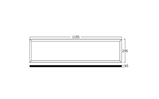 Imagine Panou LED aplicabil 50W 30x120cm Alb 6500K BR Plus
