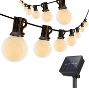 Imagine Pachet Ghirlandă Solară 10M IP65 cu 20 Becuri LED Filament 1W II3988