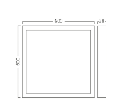 Imagine Panou LED Aplicabil Backlite SRC 50W 600x600 Alb 3in1 Braytron BP25-56680
