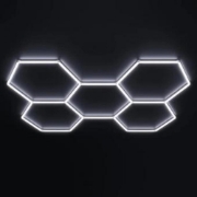 Imagine Tavan LED Honeycomb Set 5 Hexagoane 2347x1641 mm 200W (II639)