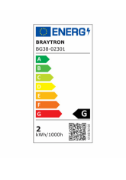 Imagine Corp de iluminat LED încastrat, pătrat, negru, 2W, 3000K, IP65