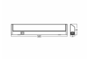 Imagine Corp de iluminat LED pentru baie 10W 6500K 600MM MIRRORA BRAYTRON