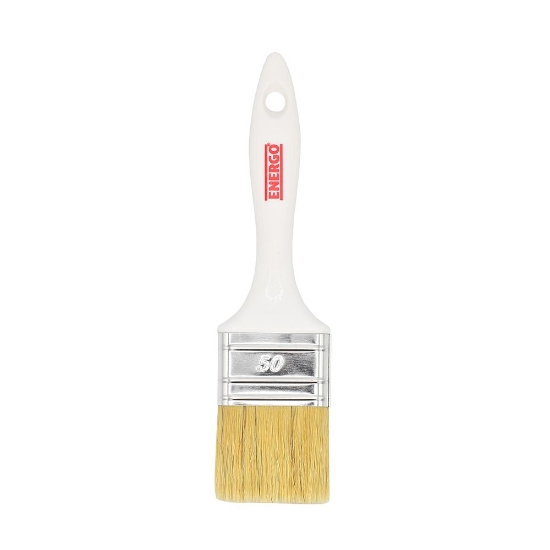 Imagine Pensulă lată BASIC fir mixt 50mm cu mâner plastic alb ENERGO