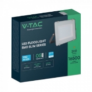Imagine Proiector LED 200W VTAC Chip Samsung 6500K Negru 21419