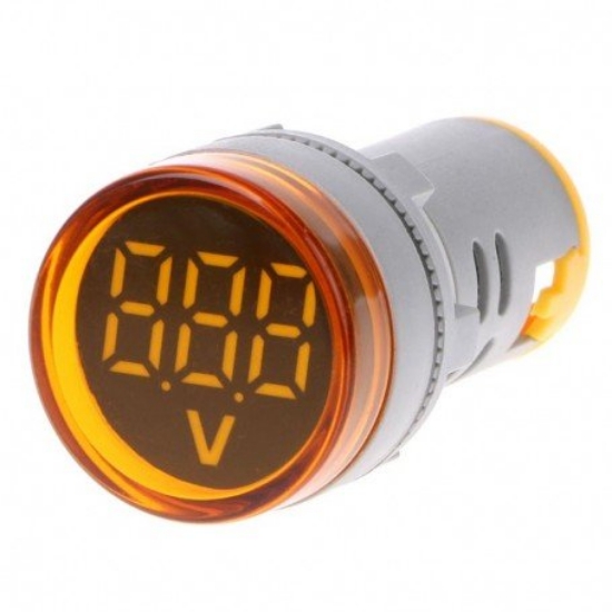 Imagine Voltmetru digital O22 20-500V IP65 GALBEN