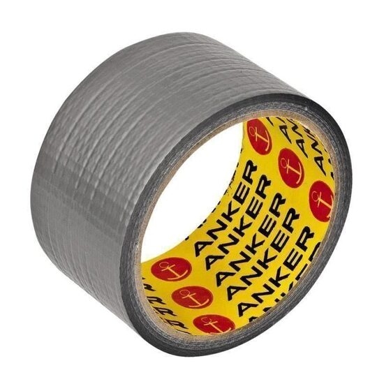Imagine Bandă adezivă texturată Ductcloth Anker, gri, 50mm x 25m