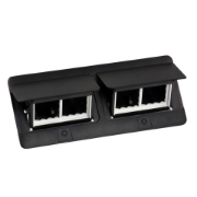 Imagine Doza Pop-Up pentru Mobilier Neechipată, 2x4 Module, Negru, cu Kit de Instalare Inclus 654005