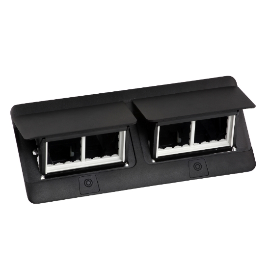Imagine Doza Pop-Up pentru Mobilier Neechipată, 2x4 Module, Negru, cu Kit de Instalare Inclus 654005