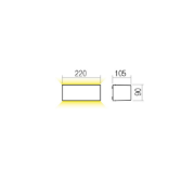 Imagine REDO LIMAS AP SMD LED 2X13W IP65 SWH 3000K 90561