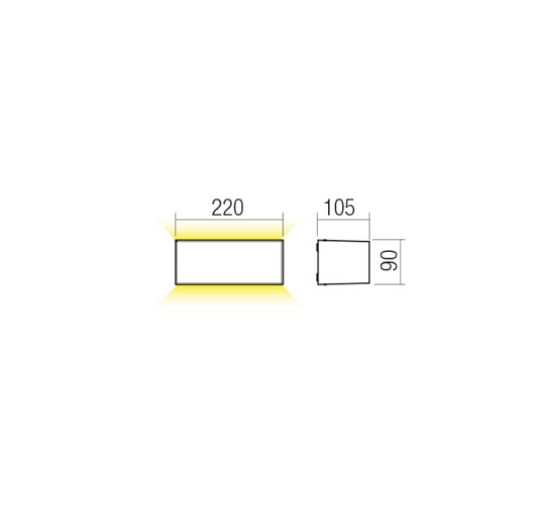 Imagine REDO LIMAS AP SMD LED 2X13W IP65 SWH 3000K 90561