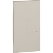 Imagine Cover iluminabilă pentru dimmer/conector conectat, 2 module, culoare nisip