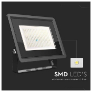 Imagine Proiector LED V-TAC SMD Slim 200W Lumină Rece Negru Seria F 6734
