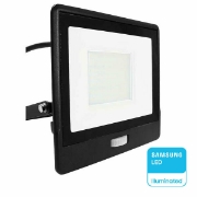 Imagine Proiector LED V-TAC cu senzor, 50W, cip Samsung SMD, Slim, lumină rece, 5 ani garanție 20291