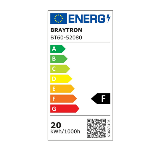 Imagine Proiector LED Slim Braytron 20W 3IN1 IP65 Alb BR-BT60-52080