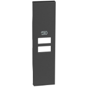 Imagine Placă Bticino Living Now cu Încărcător Dublu USB 1M Negru KG13C