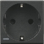 Imagine PRIZA SCHUKO 10/16A MODULARA 2M GRI INCHIS AXOLUTE HS4141