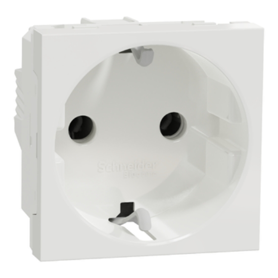 Imagine Priză Schuko 2P+E 16A Alb Noua Unica Studio NU303618