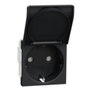 Imagine Priză Schuko 2P+E 16A cu capac, antracit NU303754TA